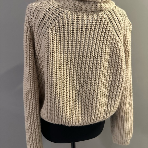 Moon & Madison Cream Chunky Knit Turtleneck Sweater - Picture 9 of 11